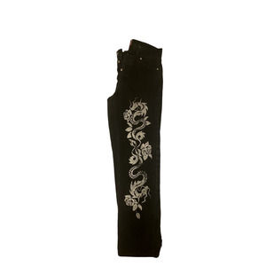 SUPER 80'S / I LOVE ROCK N' ROLL Black Jeans